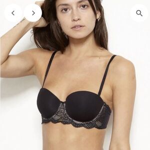 Chic Black Lace Underwire Bra